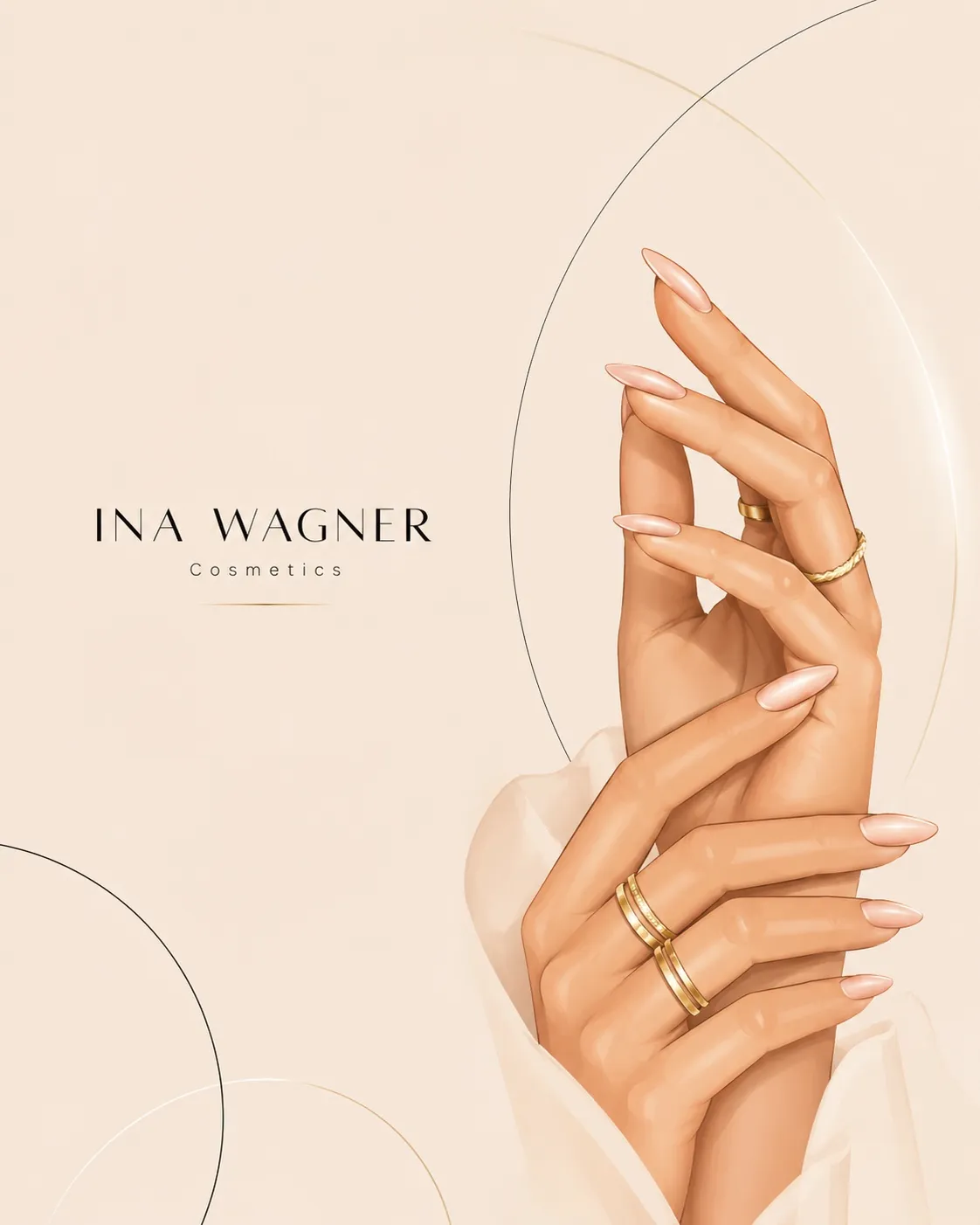 Headerbild von Ina Wagner Cosmetics mit elegantem Nageldesign